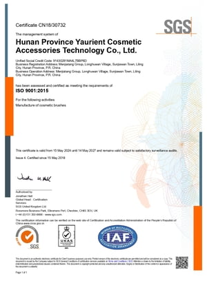 ISO 9001 Certificate